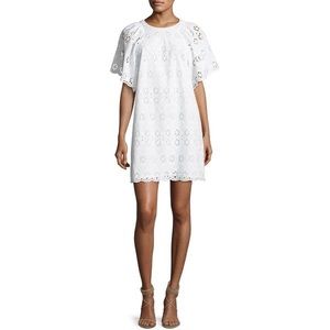 Kate Spade New York Eyelet Flutter Sleeve Shift Dress